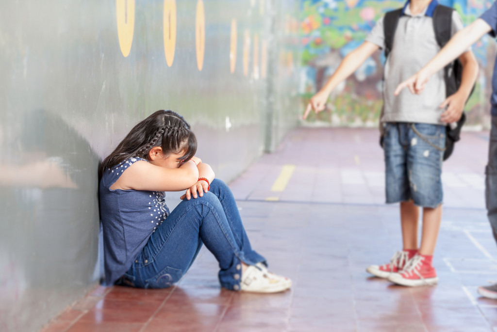 Bullied child in school