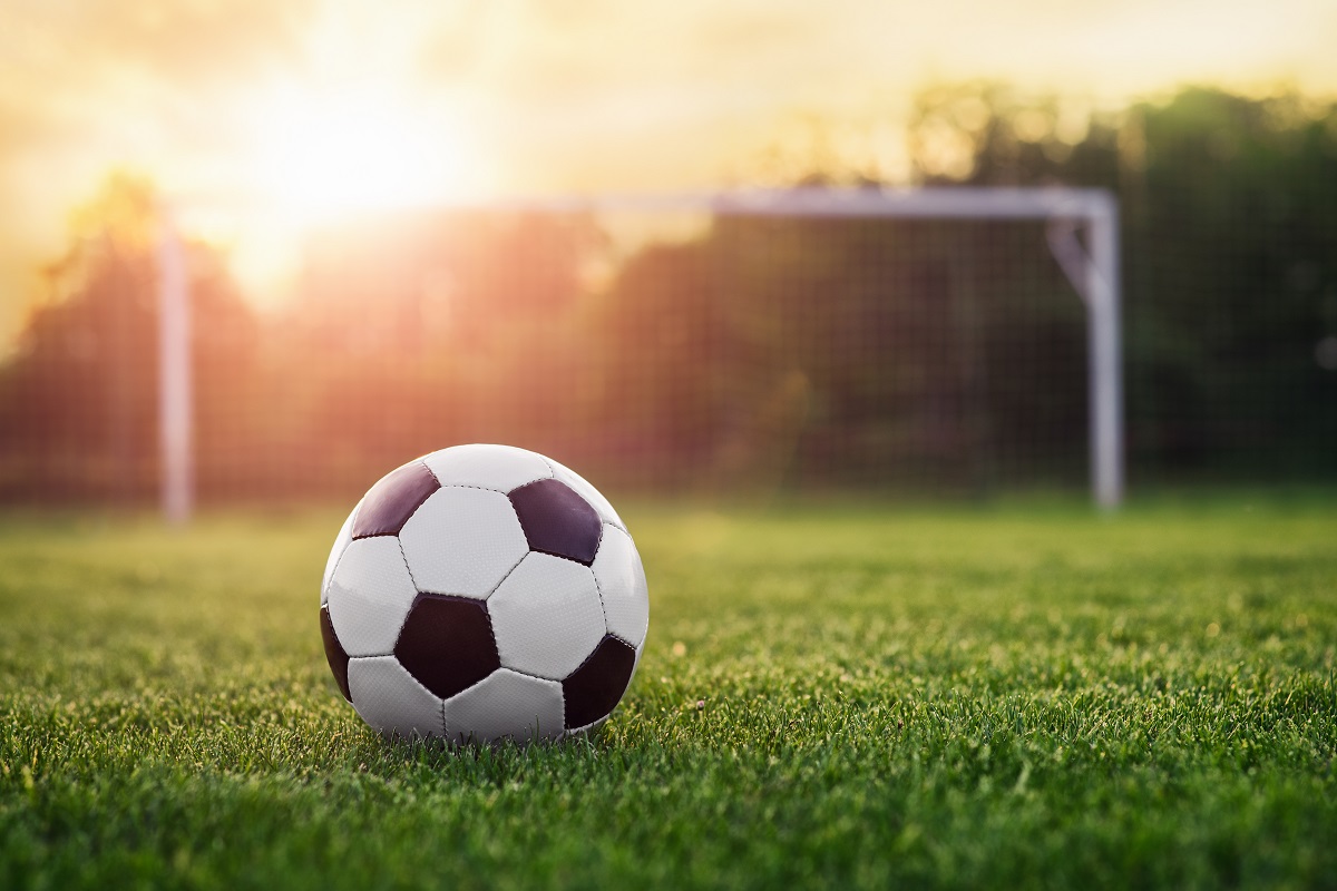 soccer ball in open field