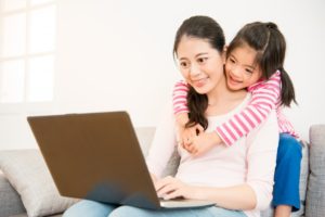 mother and daughter