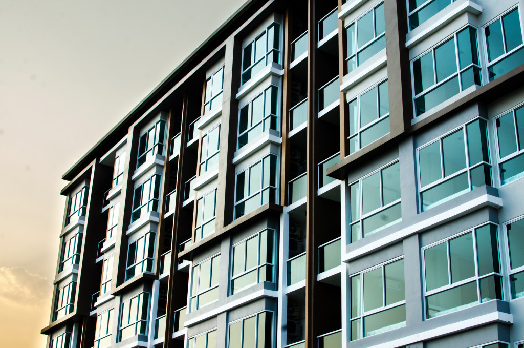 high rise building