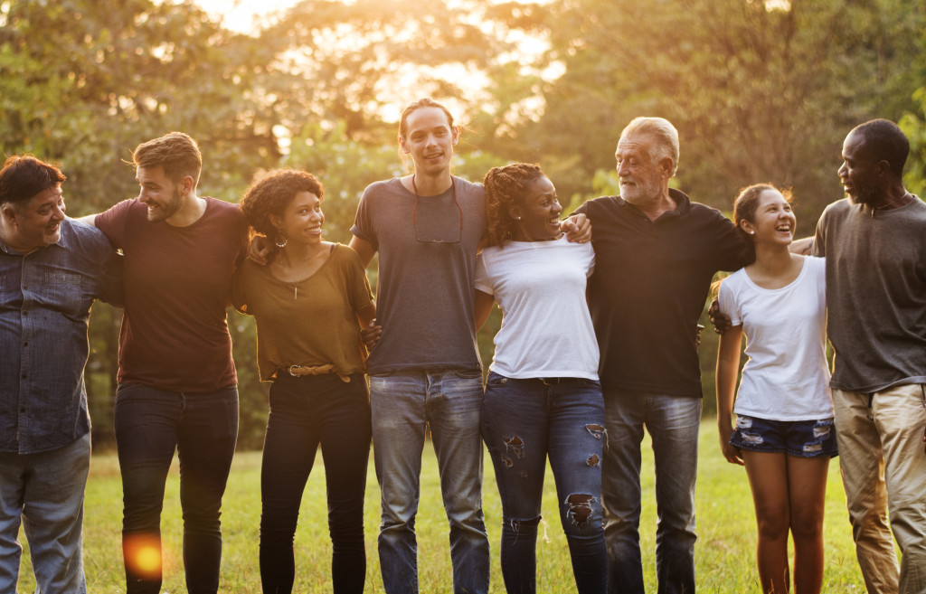 different people of various gender and age representing community stakeholders